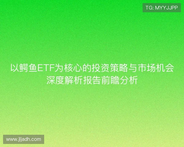 以鳄鱼ETF为核心的投资策略与市场机会深度解析报告前瞻分析